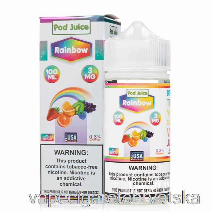 Vape Cigarete Rainbow - Mahuna Sok - 100ml 0mg